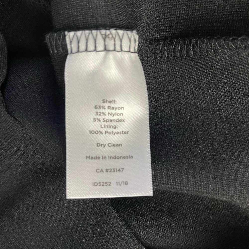 Talbots Solid Black With White Center Stripe Knit… - image 6